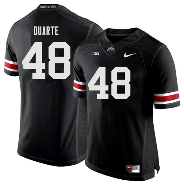 Ohio State Buckeyes #48 Tate Duarte Men NCAA Jersey Black OSU127290